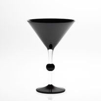 Красивые бокалы Black Martini Glass