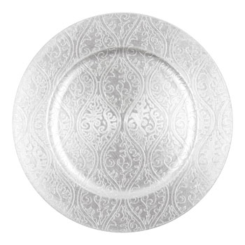 Bajoplato de Navidad Silver Deco