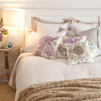 Percale Cotton and Silk Bed Linen