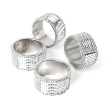 Crystal Napkin Ring (Pack of 4)