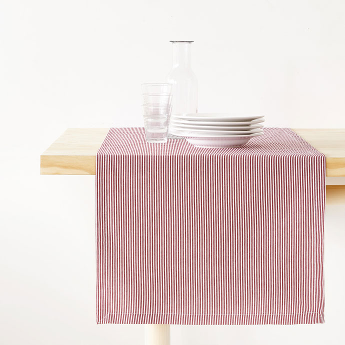 Zara STRIPED COTTON TABLE RUNNER