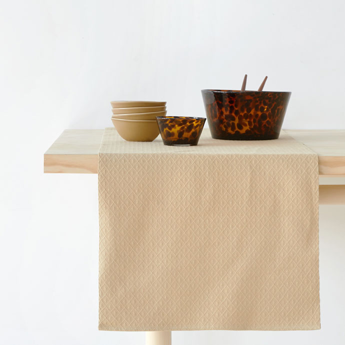 Zara ECRU COTTON TABLE RUNNER