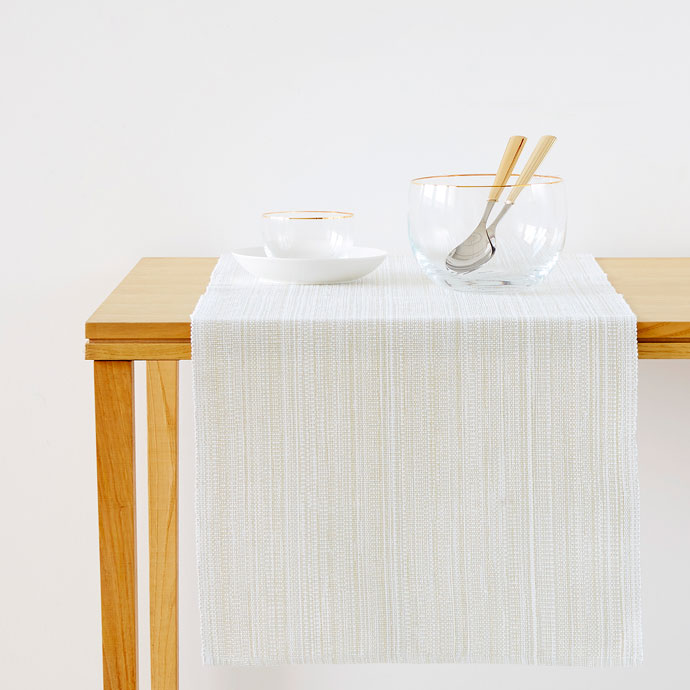 Zara TABLE RUNNER WITH METALLIC THREAD
