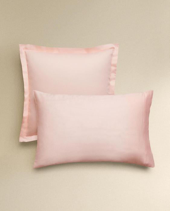 SATEEN PILLOWCASE WITH TRIM (300 THREAD COUNT)