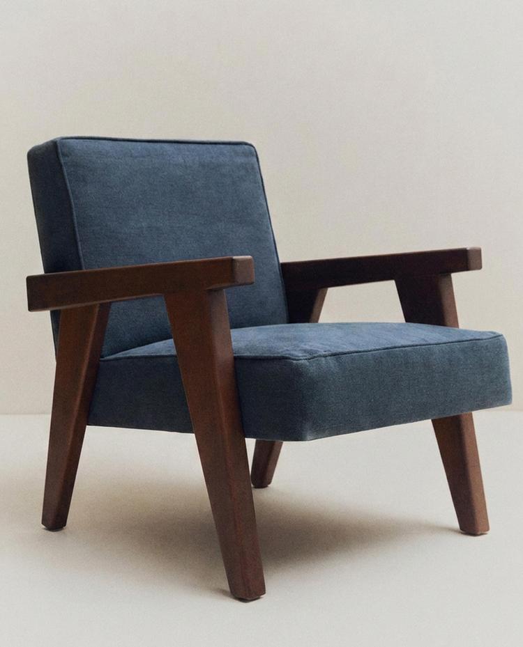 POLTRONA IN LINO E NOCE ZARA HOME BY BLASCO