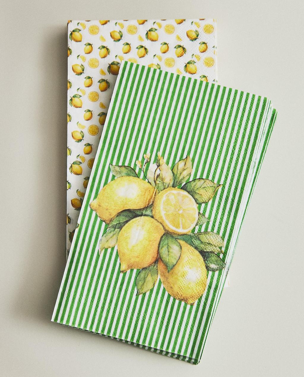 LEMON PAPER NAPKINS PACK (PACK OF 30)