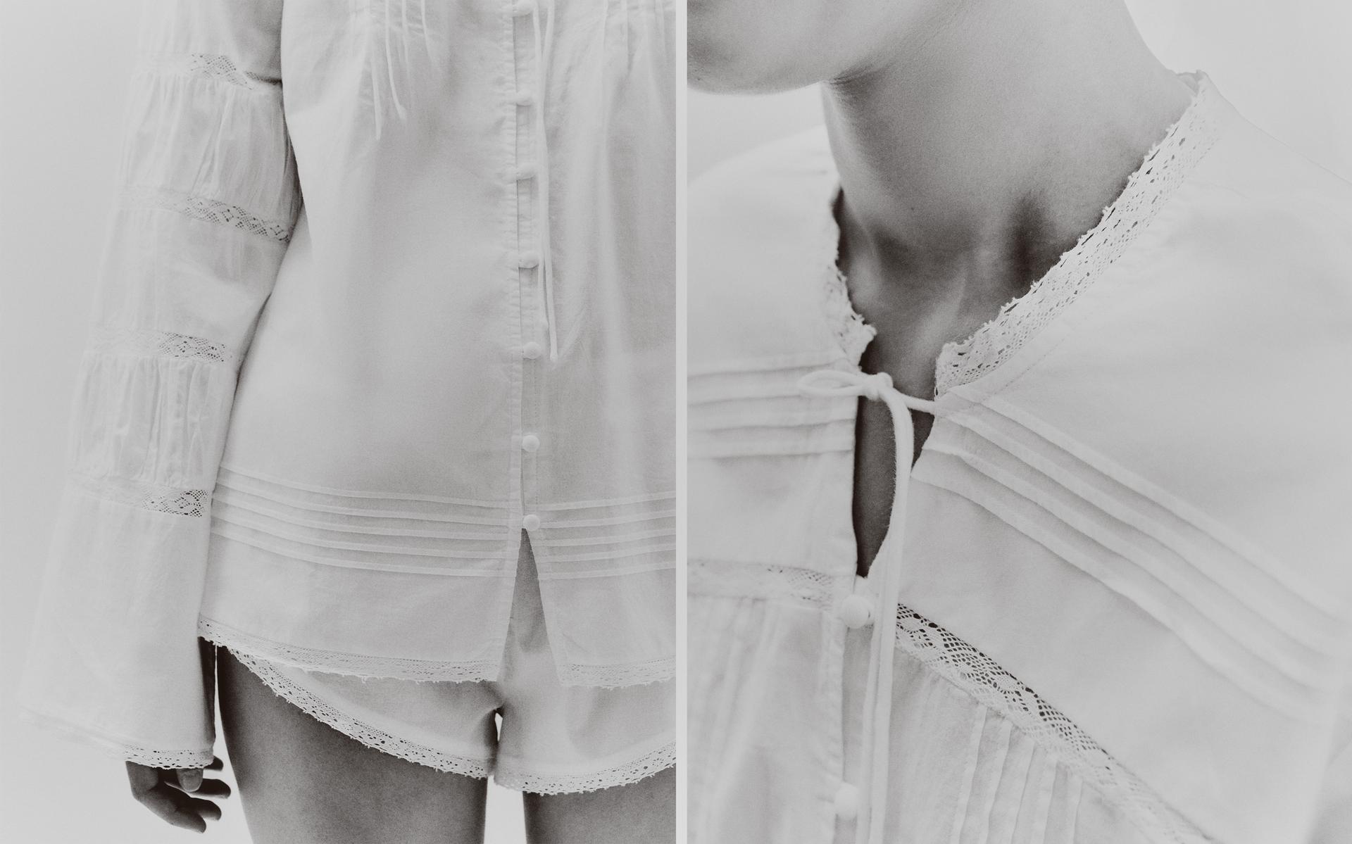 CHEMISE COTON DENTELLE