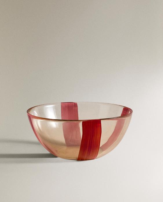 STRIPED GLASS BOWL