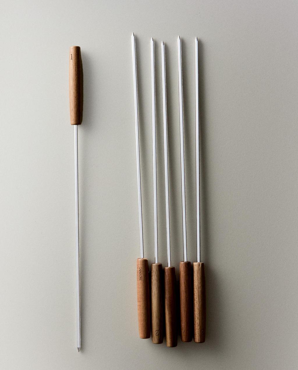 SET OF STEEL SKEWERS (SET OF 5)