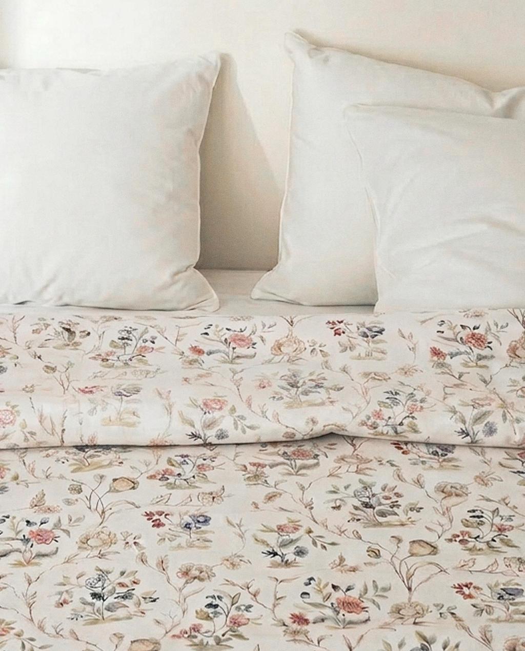 FLORAL SATEEN DUVET COVER