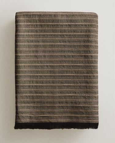 COTTON AND LINEN BLANKET