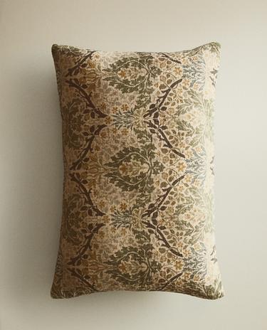 MORRIS & CO. FLORAL THROW PILLOW COVER