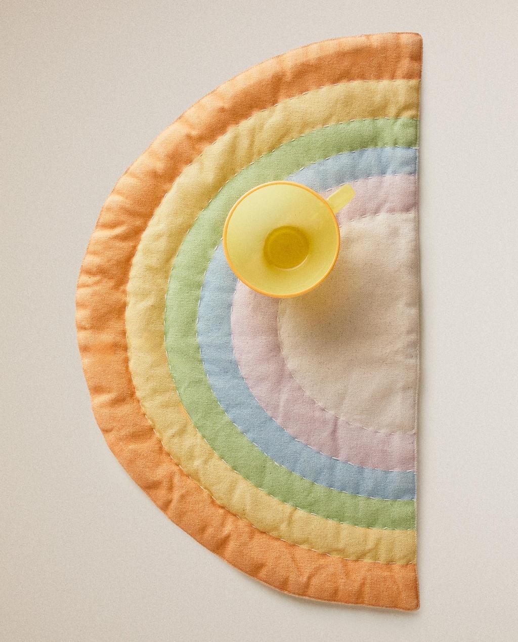 SET DE TABLE ENFANT ARC-EN-CIEL