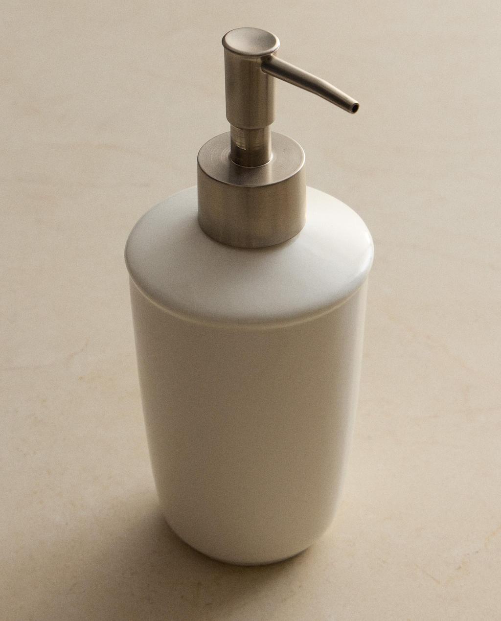 KERAMISCHE ZEEPDISPENSER VOOR DE BADKAMER