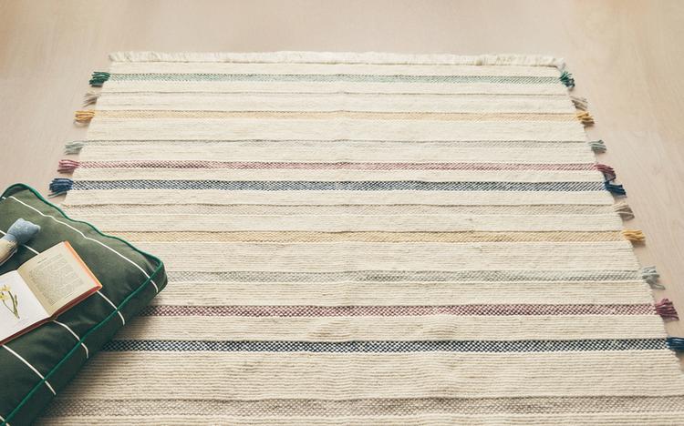KIDS' MULTICOLOURED WOOL RUG