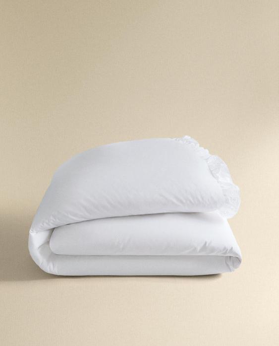 RUFFLED COTTON DUVET COVER