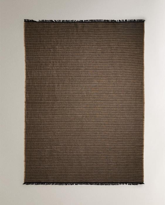 COTTON AND LINEN BLANKET