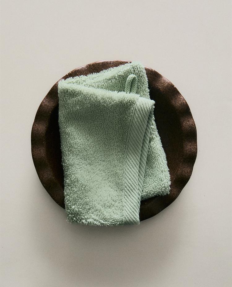 GANT DE TOILETTE EN COTON ÉPONGE