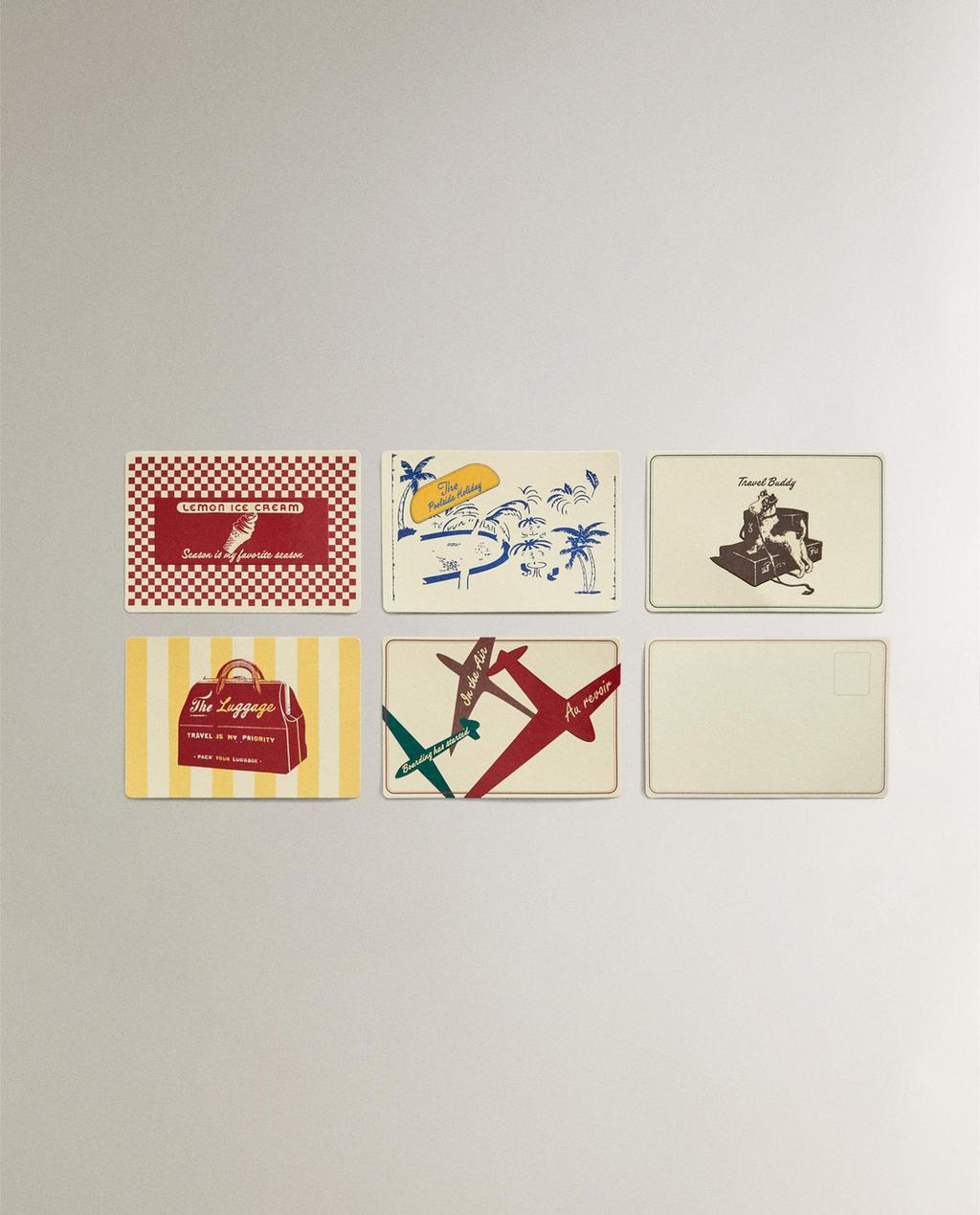 TRAVEL POSTCARD SET (SET OF 5)