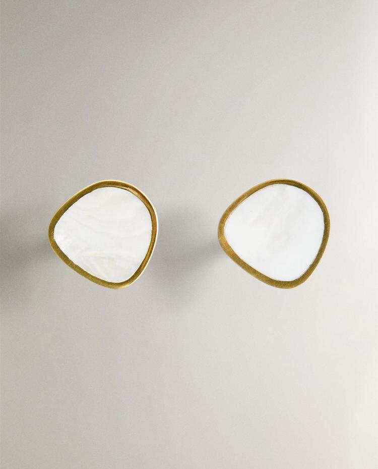PACK OF IRREGULAR MOTHER-OF-PEARL DOOR KNOBS (PACK OF 2)