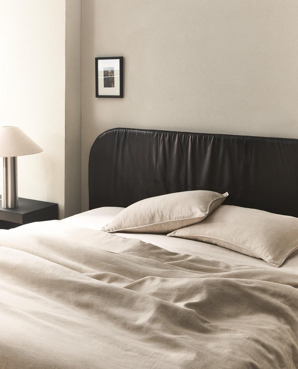 WASHED LINEN DUVET COVER (160 GxM²)