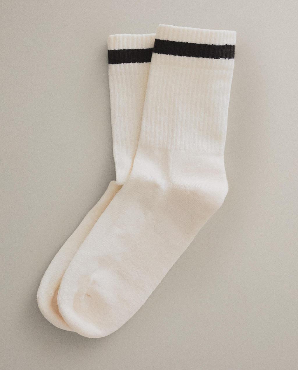 STRIPED COTTON SOCKS (PACK OF 2)