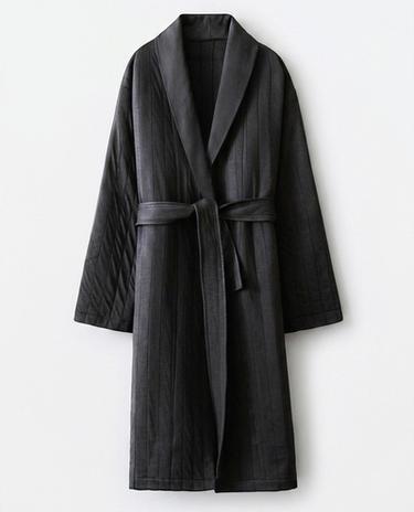 LONG QUILTED DRESSING GOWN
