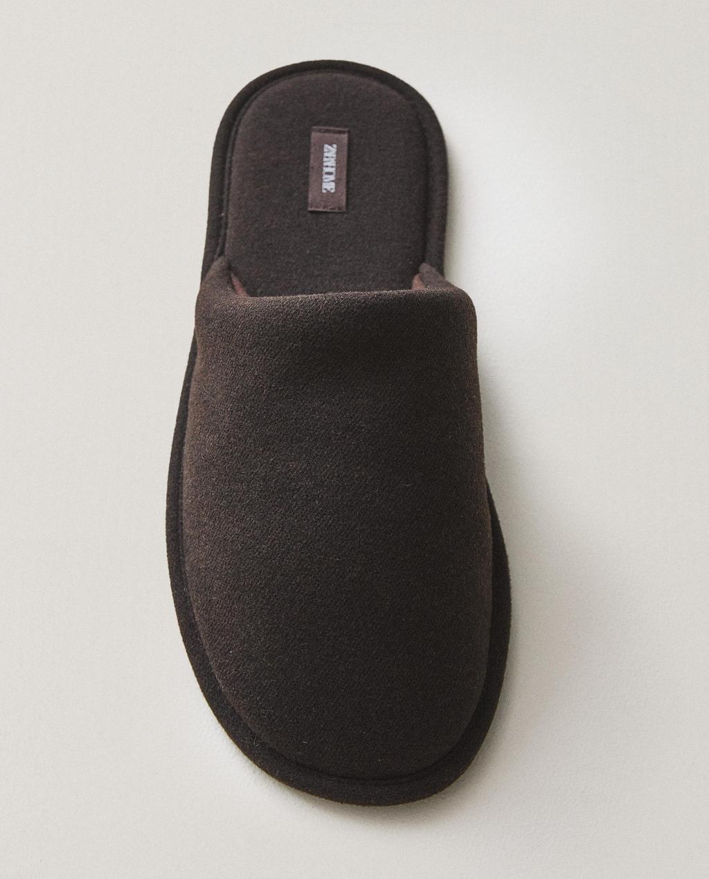 WARM FABRIC SLIPPERS