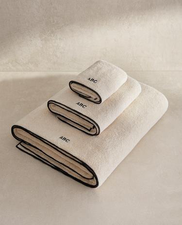 SERVIETTE DE BAIN COTON OVERLOCK