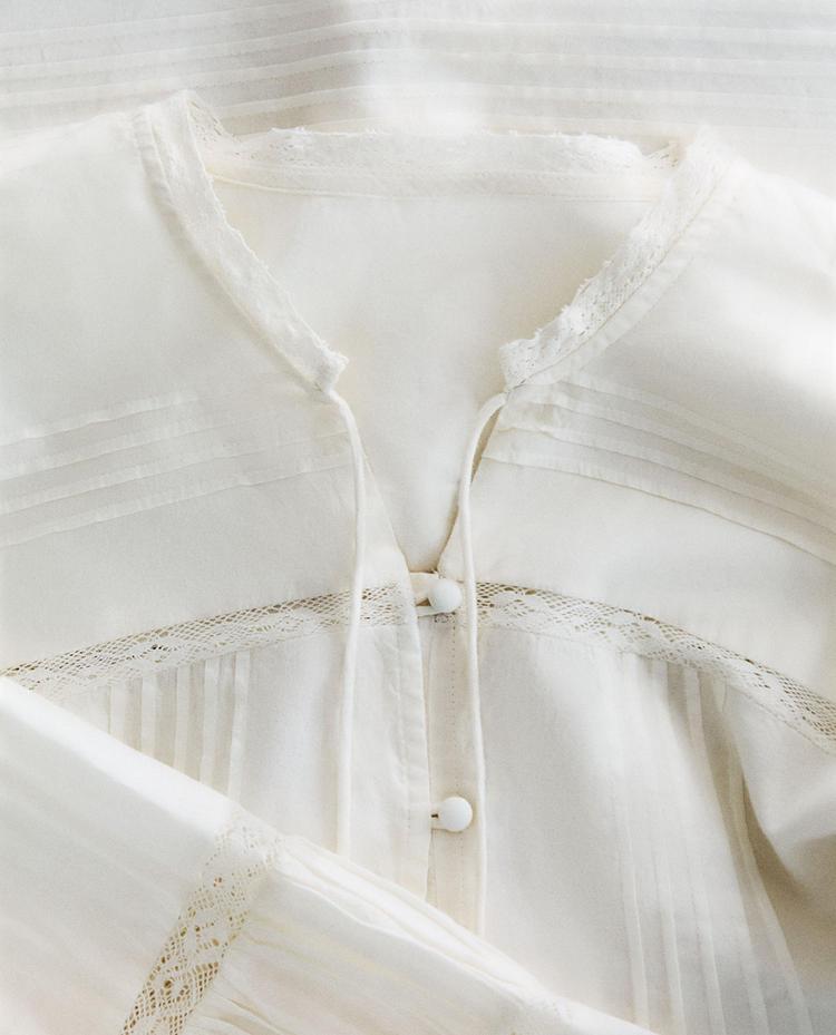 LACE COTTON SHIRT