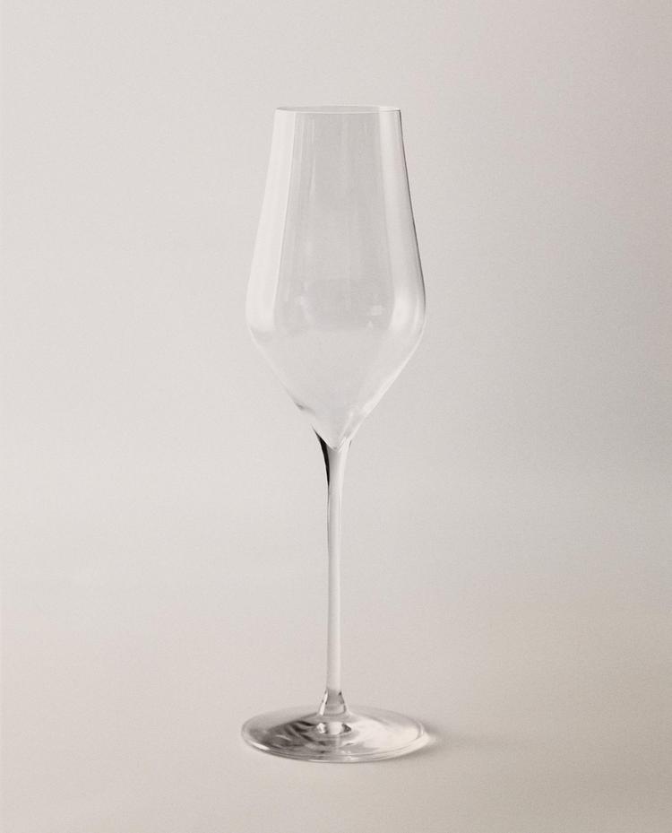 PLAIN CRYSTALLINE FLUTE GLASS