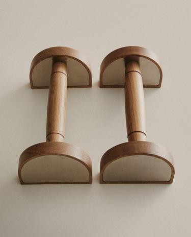 PACK OF OAK WOOD PUSH-UP BARS (PACK OF 2)