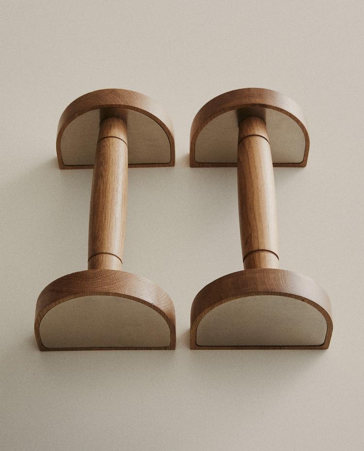 PACK OF OAK WOOD PUSH-UP BARS (PACK OF 2)