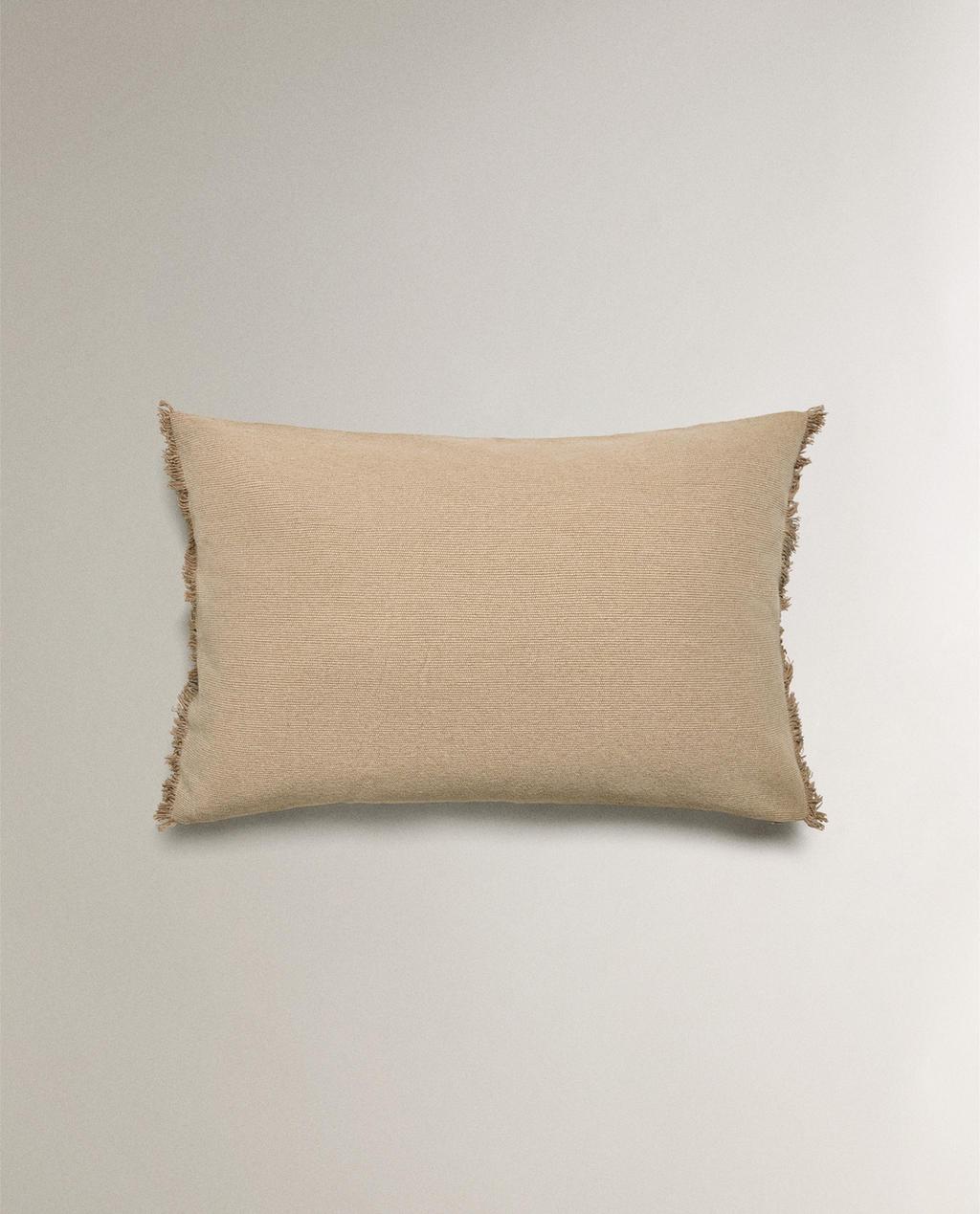 FRINGED CUSHION COVER