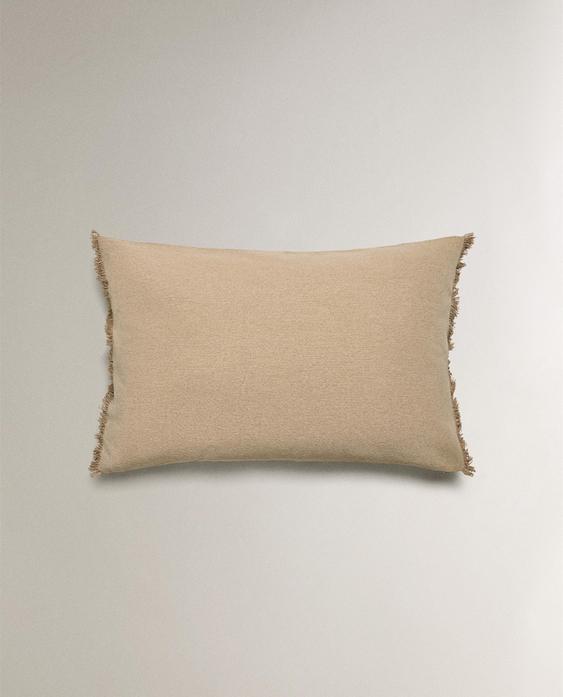 FRINGED CUSHION COVER