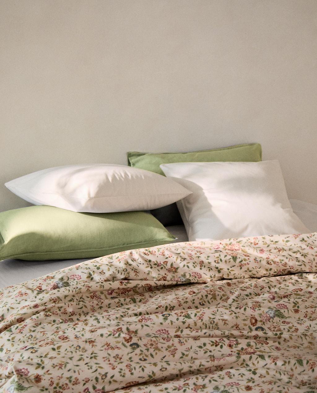 HOUSSE DE COUETTE SATIN FLORALE (300 FILS)