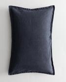 HOUSSE DE COUSSIN LIN DÉLAVÉ