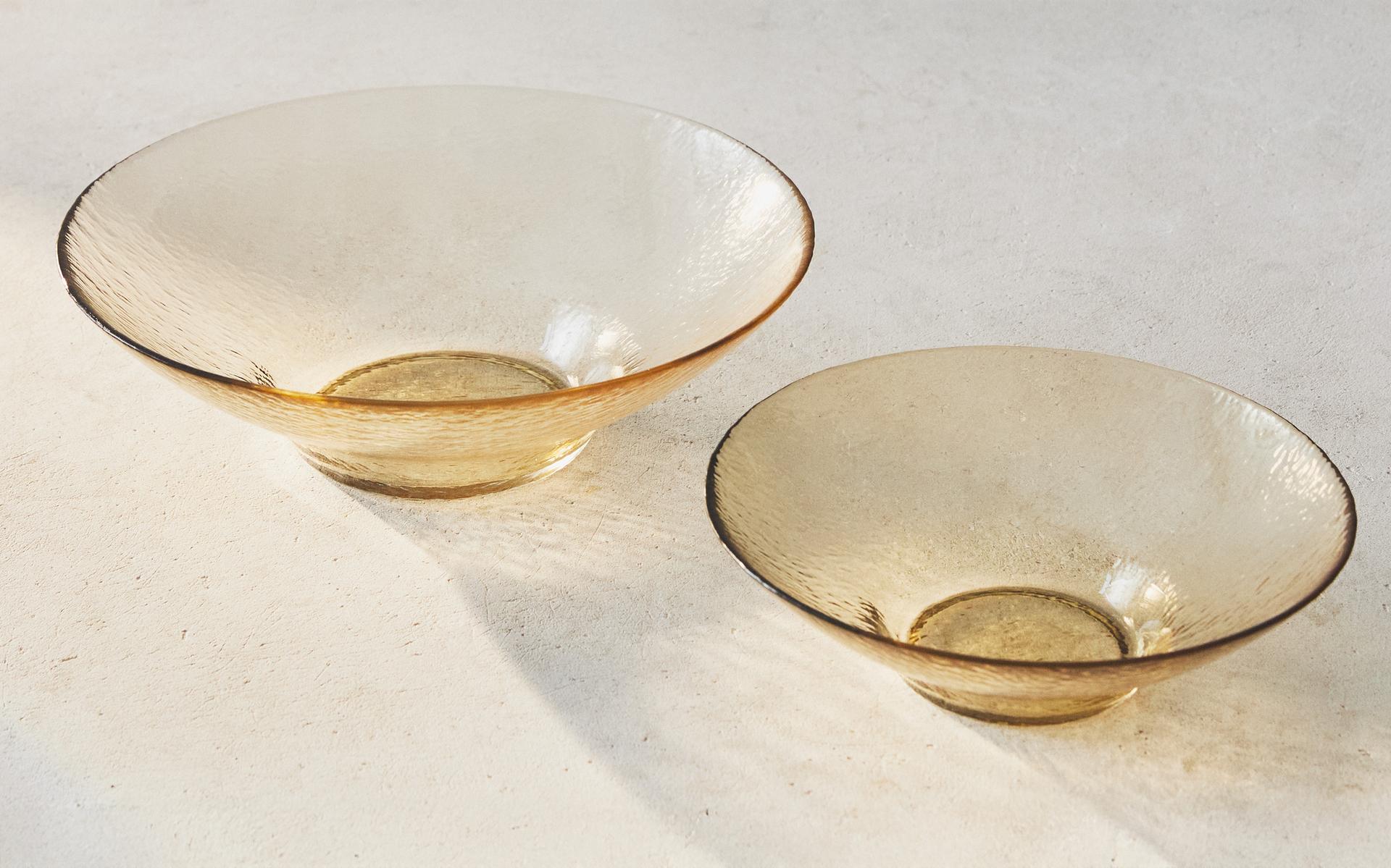 VAISSELLE BOLS VERRE TEXTURÉ