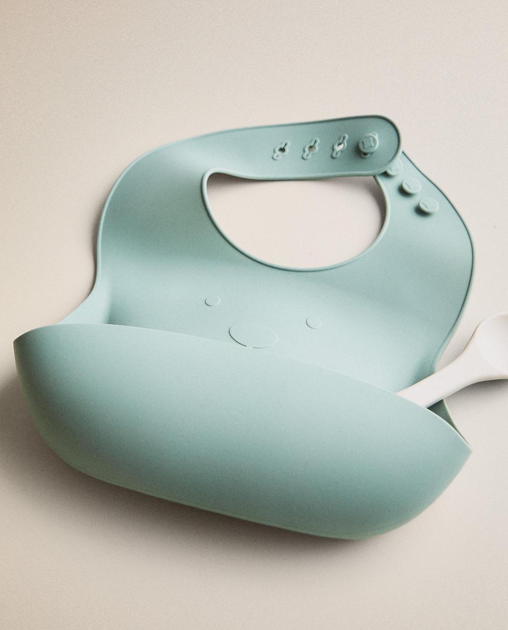 KIDS' SILICONE BEAR BIB