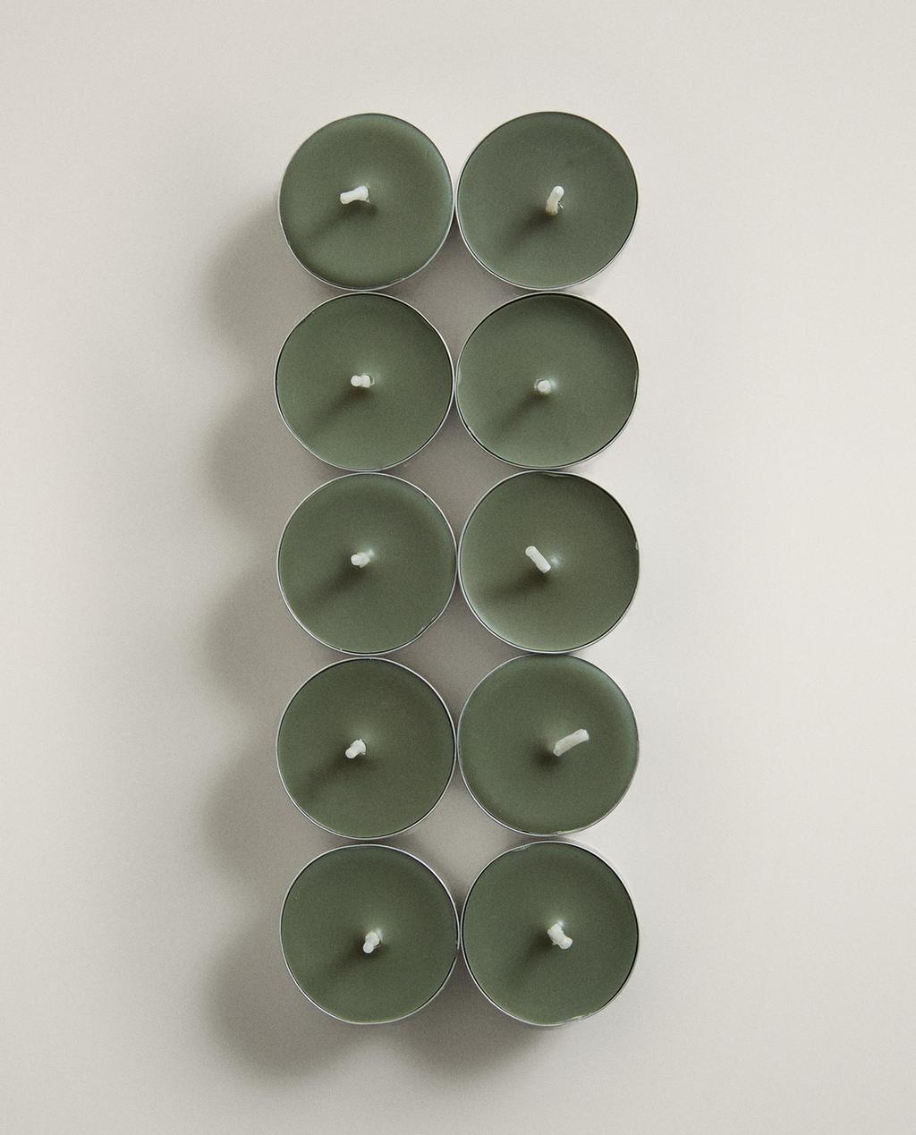 10-Piece BASILICUM Tealight Candle Pack