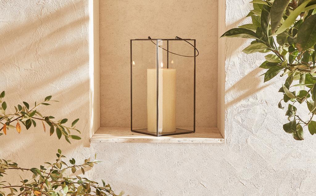 LANTERNE FER ET VERRE NON RECYCLABLE