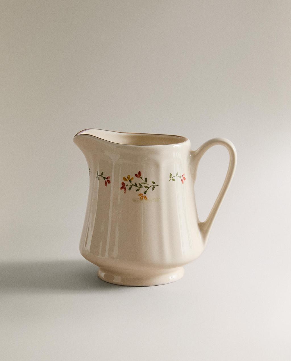 POT À LAIT PORCELAINE FLORAL