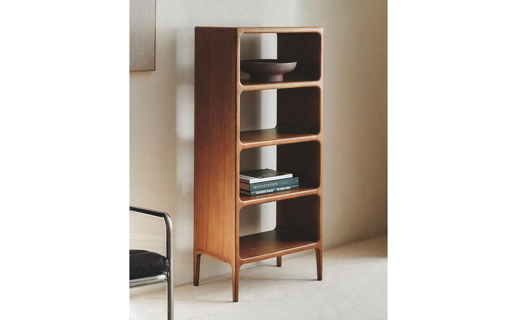 HIGH HONEY OAK BOOKCASE