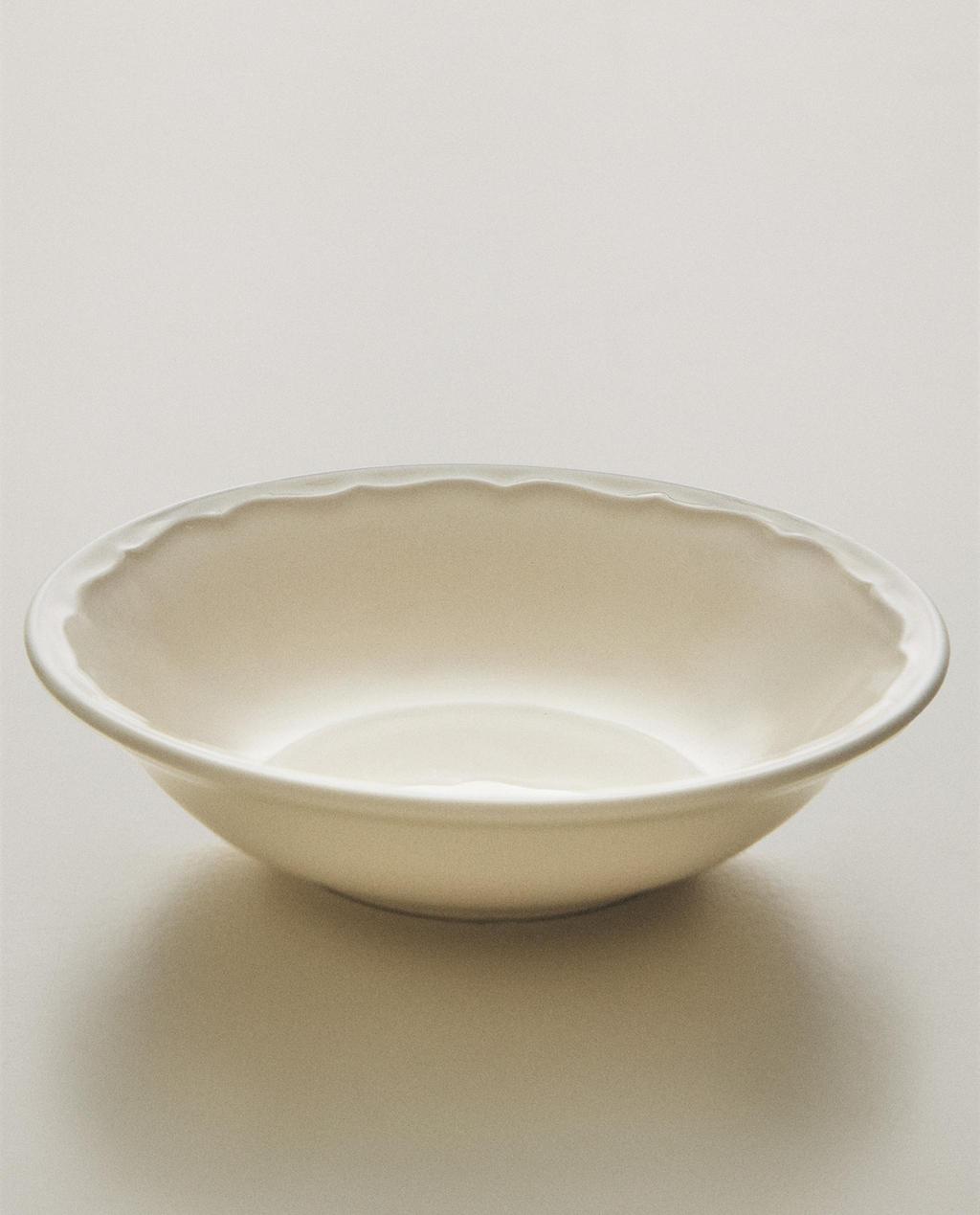 CERAMICZNA MISKA Z WYPUKŁYM BRZEGIEM