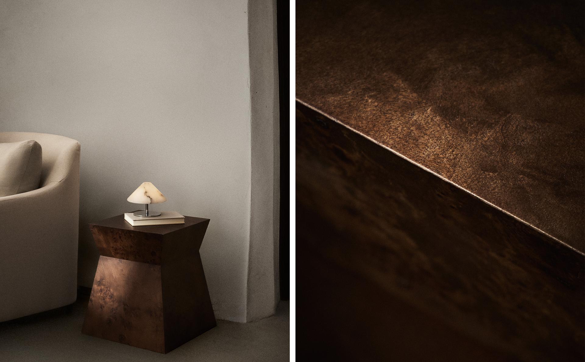 GEOMETRIC ROOT WOOD TABLE