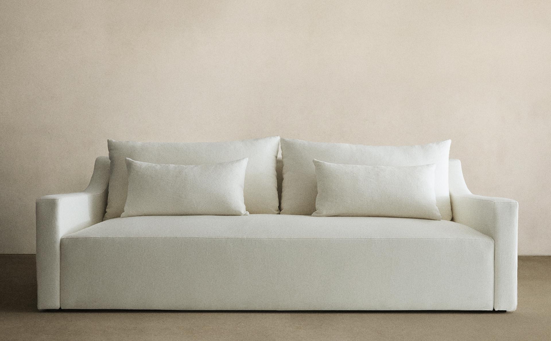 WASHED LINEN COUCH