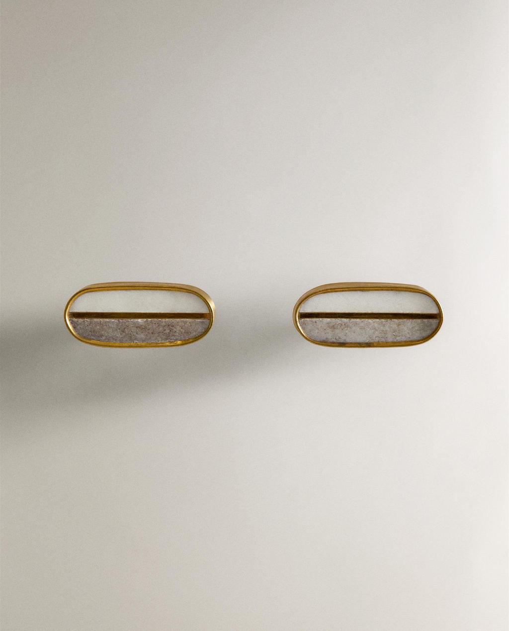 PACK OF CONTRAST MARBLE DOOR KNOBS (PACK OF 2)