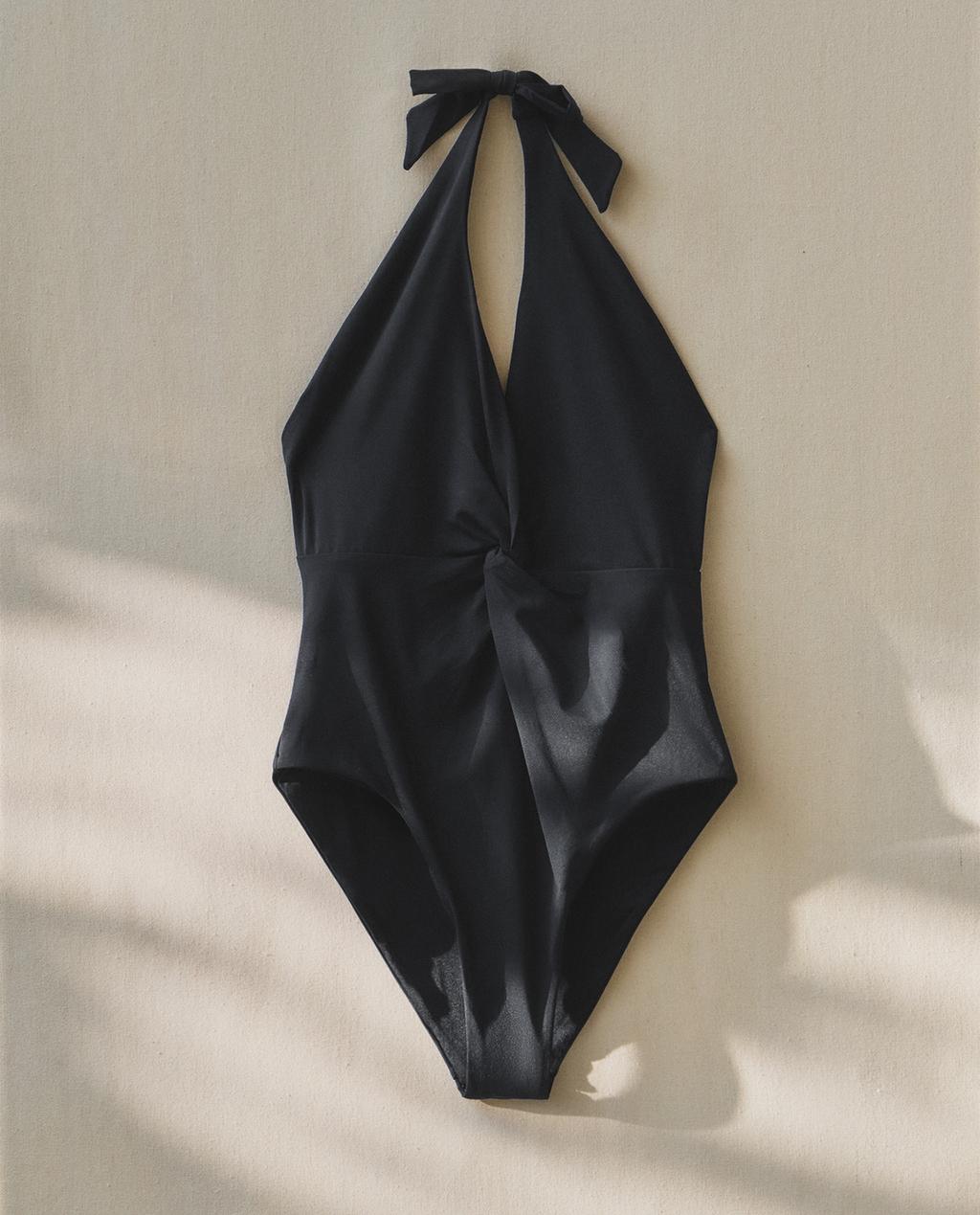 TRAJE DE BAÑO PLAYA HALTER NUDO