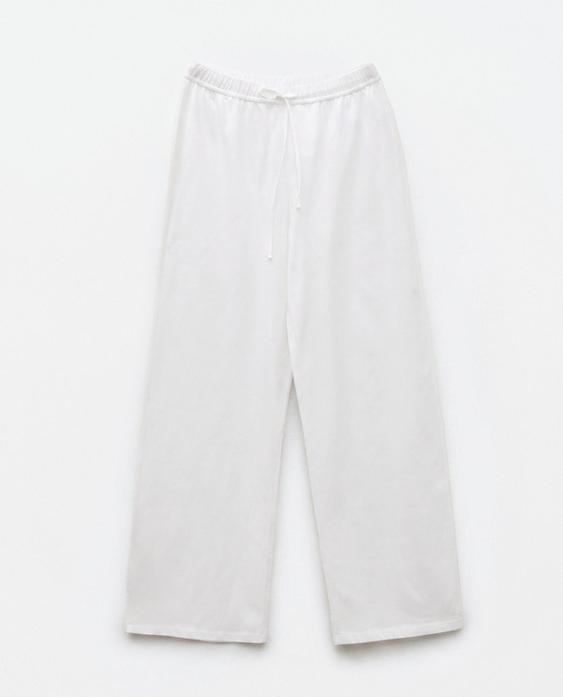 COTTON JERSEY TROUSERS