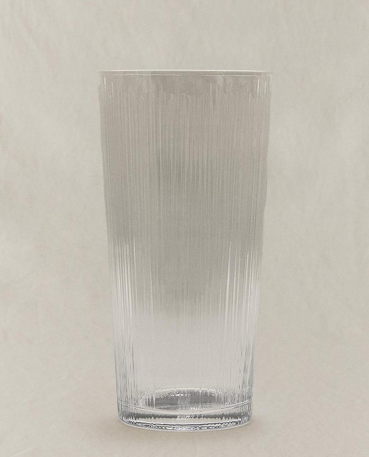 DECORATIVE TALL GLASS VASE